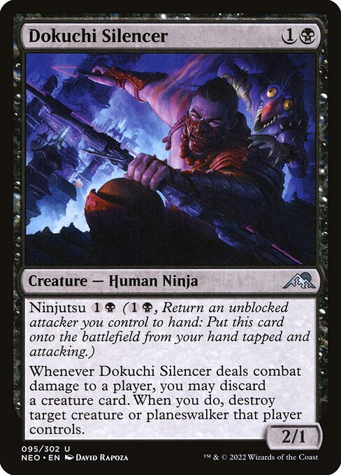 Dokuchi Silencer – Kamigawa: Neon Dynasty (NEO-95) Magic: The Gathering card | LC-REM-20260804-15610420592972-a24d5664-e214-466d-bb53-4e8f6f75a009 Main image