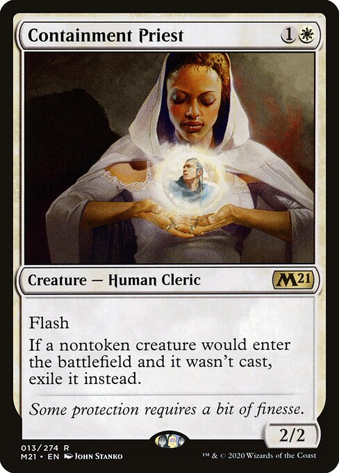 Containment Priest – Core Set 2021 (M21-13) Magic: The Gathering card | LC-REM-20260804-15150839529804-a24e8dba-5c86-4e32-8a52-61402f7fe9f0