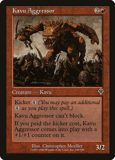 Kavu Aggressor – Invasion (INV-148) Magic: The Gathering card