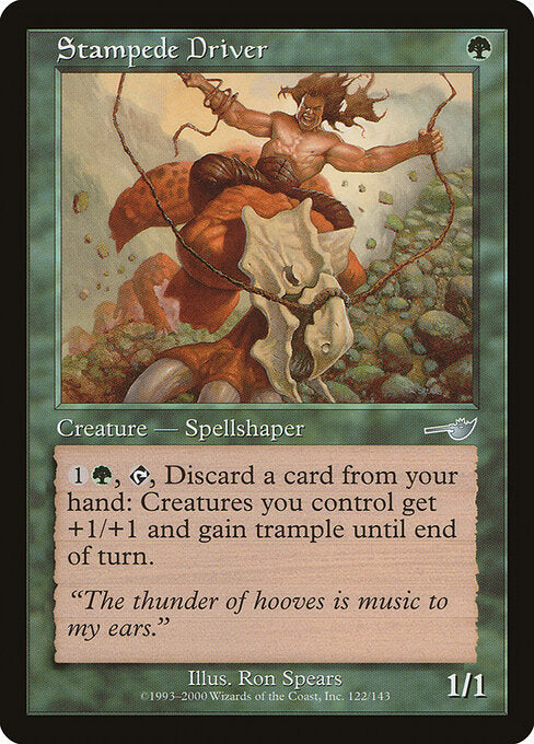 Stampede Driver – Nemesis (NEM-122) Magic: The Gathering card | LC-REM-20260804-15707579711820-a295758a-ee46-4ed0-8539-67501a37010d