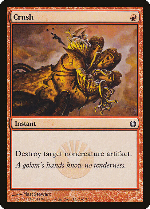 Crush – Mirrodin Besieged (MBS-61) Magic: The Gathering card Image principale du produit