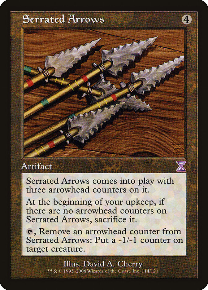 Magic-kaart Serrated Arrows TSB-114 uit Time Spiral Timeshifted (Time Shifted) Immagine principale del prodotto