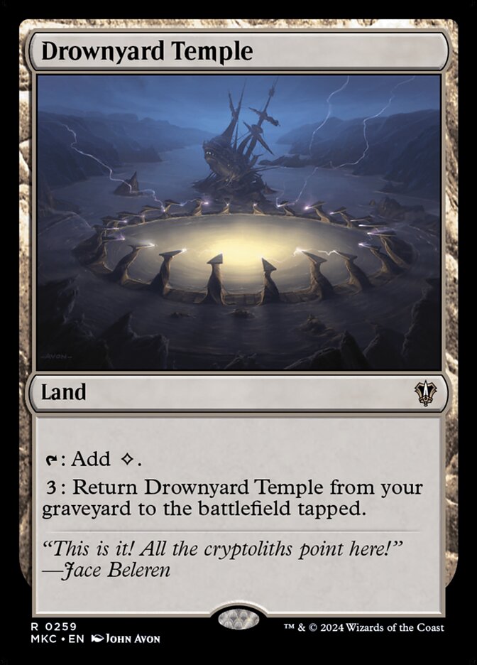Drownyard Temple - Commander: Murders at Karlov Manor (Rare) [MKC-259] Hoofdafbeelding