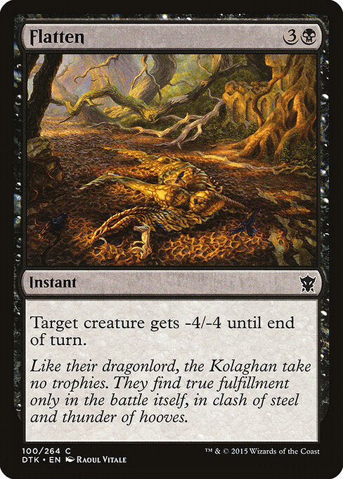 Flatten – Dragons of Tarkir (DTK-100) Magic: The Gathering card Hauptbild