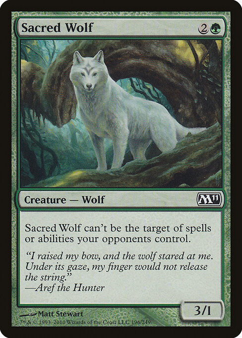 Sacred Wolf – Magic 2011 (M11-196) Magic: The Gathering card
