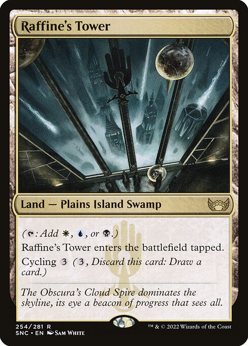 Raffine's Tower – Streets of New Capenna (SNC-254) Magic: The Gathering card Hoofdafbeelding