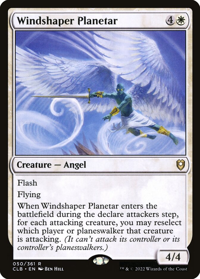 Windshaper Planetar - Commander Legends: Battle for Baldur's Gate (Rare) [CLB-50] Imagen principal del producto