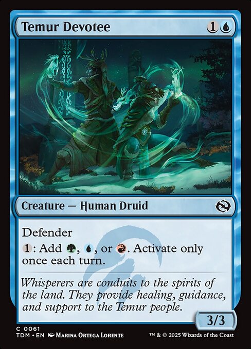 Temur Devotee – Tarkir: Dragonstorm (TDM-61) Magic: The Gathering card