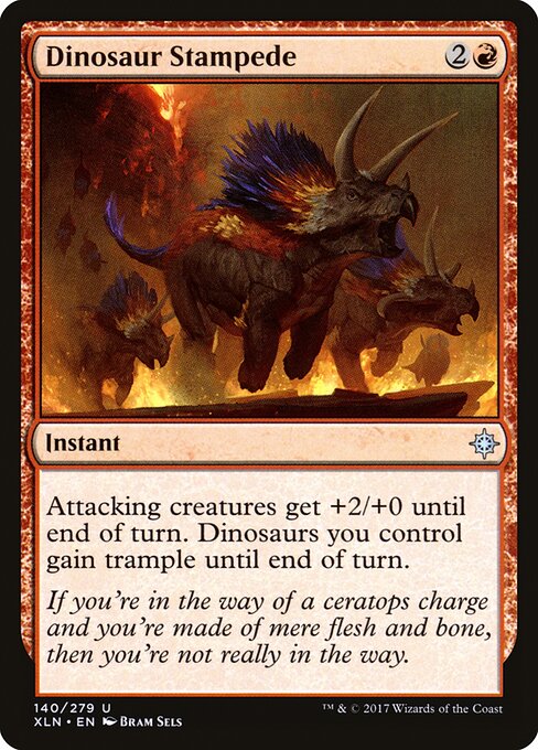 Dinosaur Stampede – Ixalan (XLN-140) Magic: The Gathering card