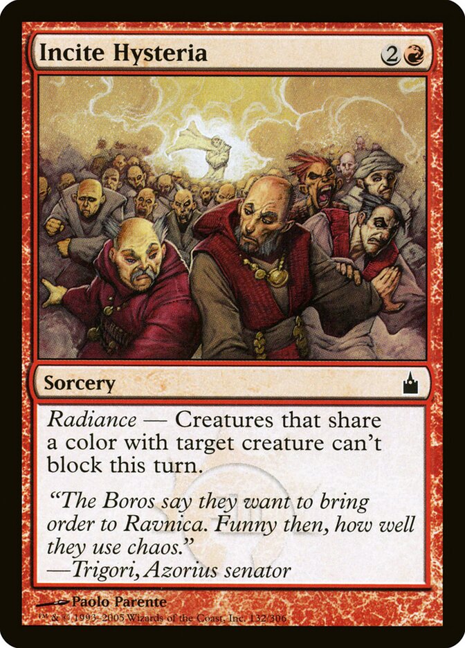 Incite Hysteria - Ravnica: City of Guilds (Common) [RAV-132]