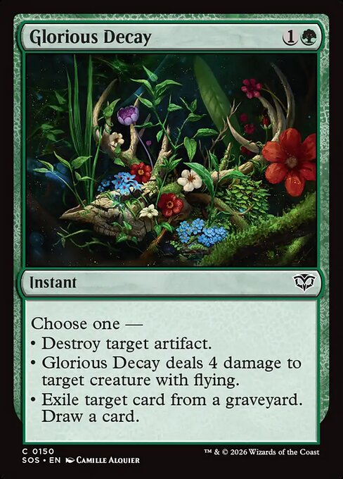Glorious Decay – Secrets of Strixhaven (SOS-150) Magic: The Gathering card Hauptbild