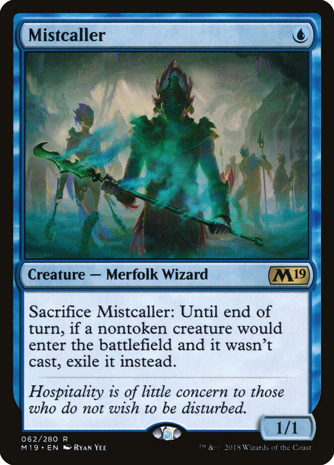 Magic-kaart Mistcaller M19-62 uit Core 2019 (Rare)