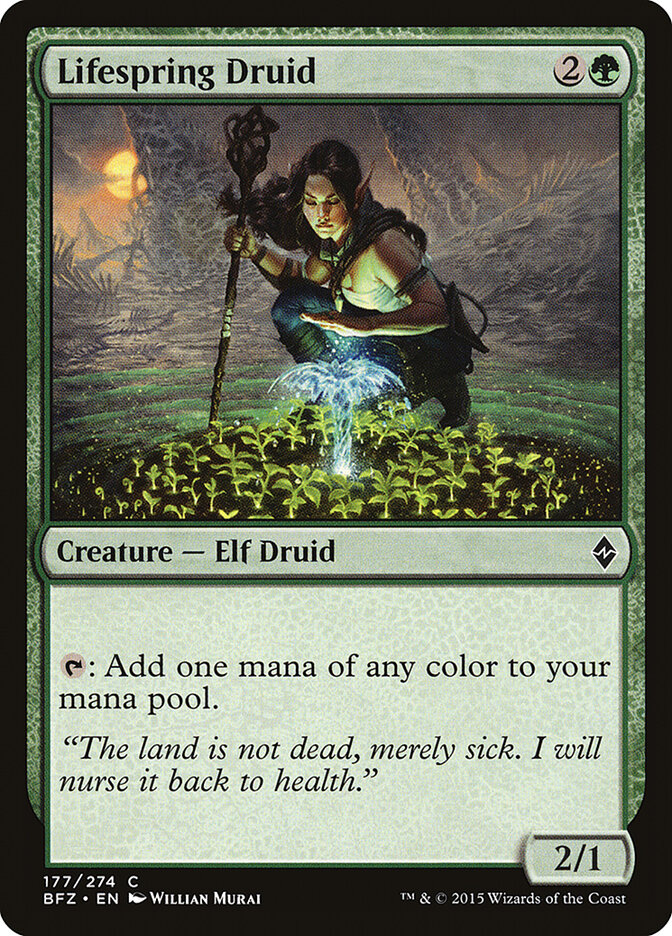 Lifespring Druid - Battle for Zendikar (Common) [BFZ-177] Imagen principal del producto