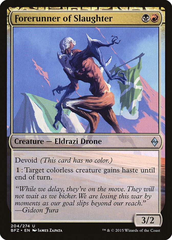 Forerunner of Slaughter - Battle for Zendikar (Uncommon) [BFZ-204] Main image