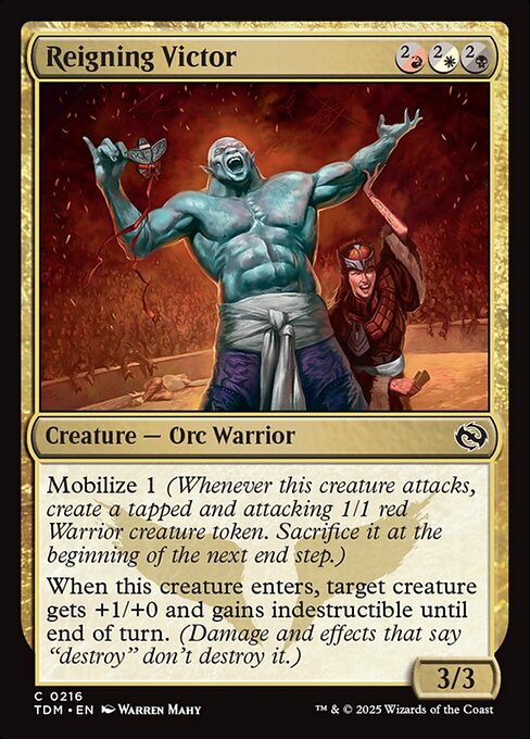 Reigning Victor – Tarkir: Dragonstorm (TDM-216) Magic: The Gathering card