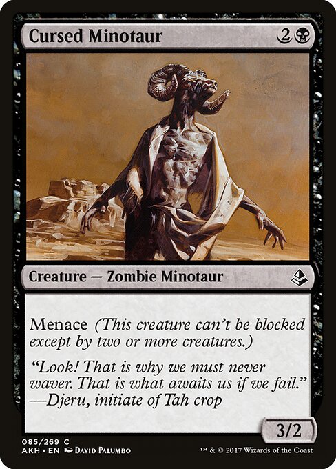 Cursed Minotaur – Amonkhet (AKH-85) Magic: The Gathering card