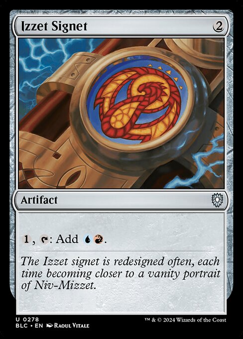 Izzet Signet – Commander: Bloomburrow (BLC-278) Magic: The Gathering card