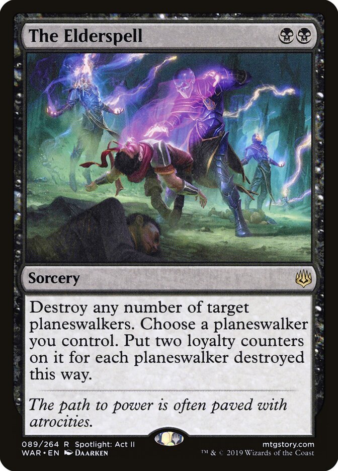 Magic-kaart The Elderspell WAR-89 uit War of the Spark (Rare)