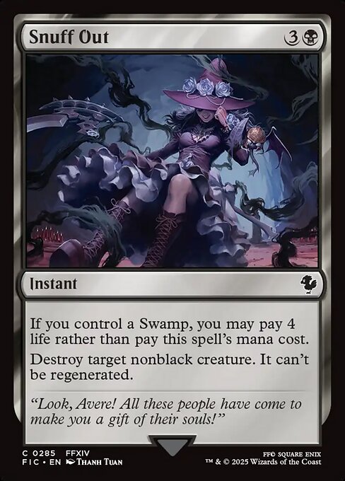 Snuff Out – Final Fantasy Commander (FIC-285) Magic: The Gathering card | LC-REM-20260804-15340128141644-a3b1fc65-3620-4052-a1f8-1779d95029c7