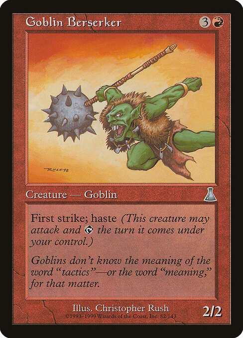 Goblin Berserker – Urza's Destiny (UDS-82) Magic: The Gathering card