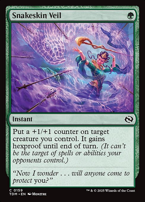 Snakeskin Veil – Tarkir: Dragonstorm (TDM-159) Magic: The Gathering card
