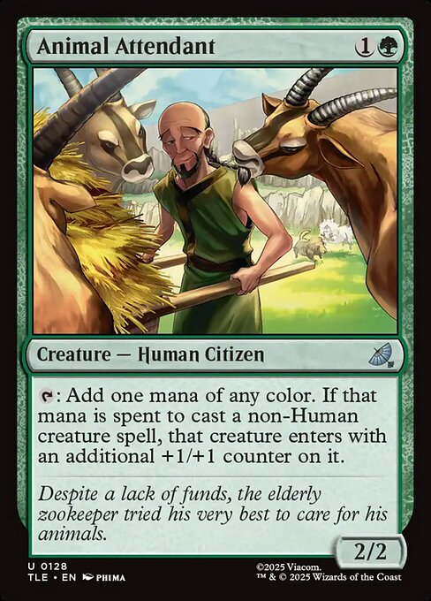 Animal Attendant – Avatar: The Last Airbender Eternal (TLE-128) Magic: The Gathering card | LC-REM-20260804-15573451833676-a3e6ff4d-bf7d-488f-a02f-f40e7f8761ca Hauptbild