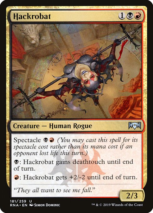 Hackrobat – Ravnica Allegiance (RNA-181) Magic: The Gathering card Hauptbild