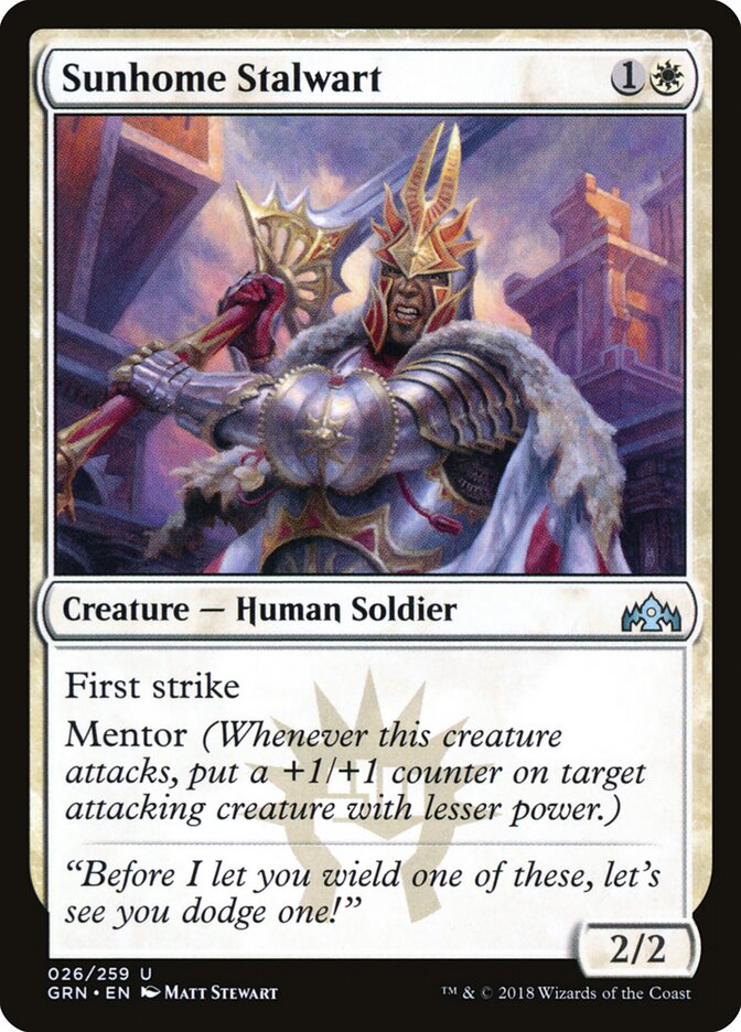 Sunhome Stalwart - Guilds of Ravnica (Uncommon) [GRN-26]