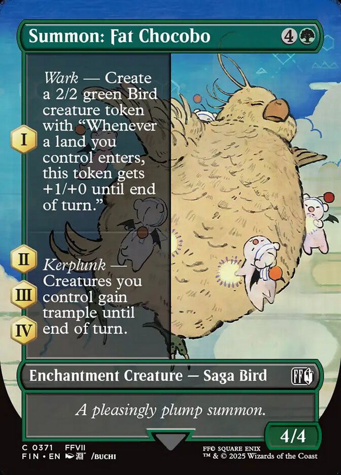 Magic-kaart Summon: Fat Chocobo FIN-371 uit Final Fantasy (Common) Main image