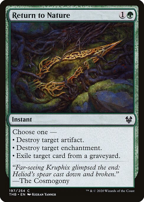 Return to Nature – Theros Beyond Death (THB-197) Magic: The Gathering card