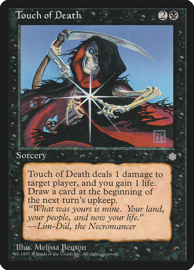 Magic-kaart Touch of Death ICE-167 uit Ice Age (Common) Hoofdafbeelding