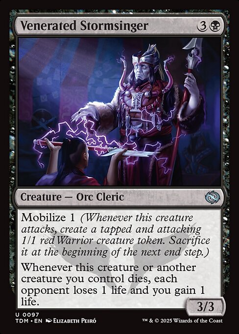 Venerated Stormsinger – Tarkir: Dragonstorm (TDM-97) Magic: The Gathering card | LC-REM-20260804-15401860956492-a4a4e985-facd-47e6-b680-3023c82c2957