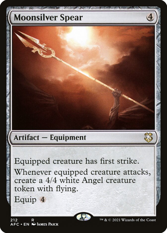 Moonsilver Spear - Commander: Adventures in the Forgotten Realms (Rare) [AFC-212]