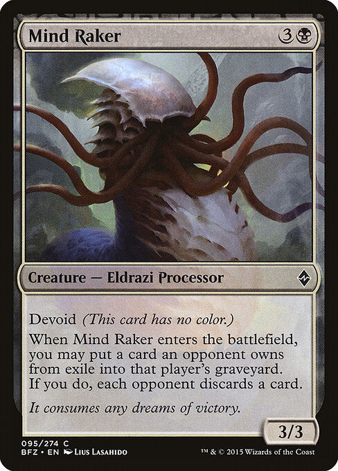 Mind Raker – Battle for Zendikar (BFZ-95) Magic: The Gathering card