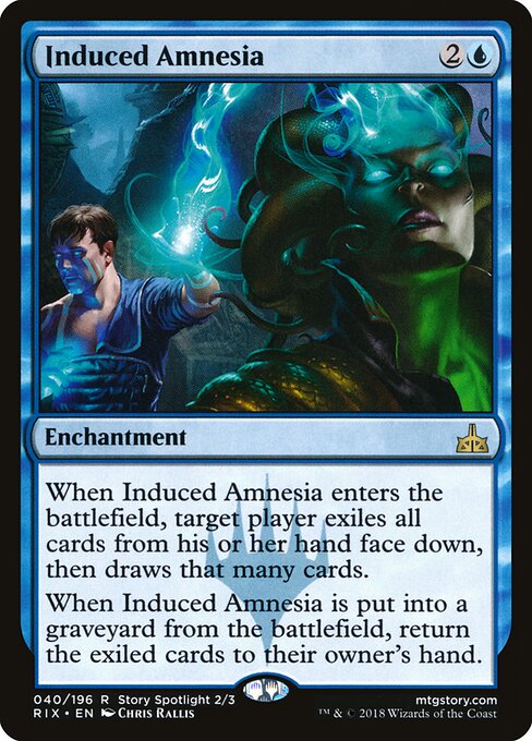 Induced Amnesia – Rivals of Ixalan (RIX-40) Magic: The Gathering card | LC-REM-20260804-15151519859020-a4ee56f1-9f08-459f-8517-0fe7bc645fa3