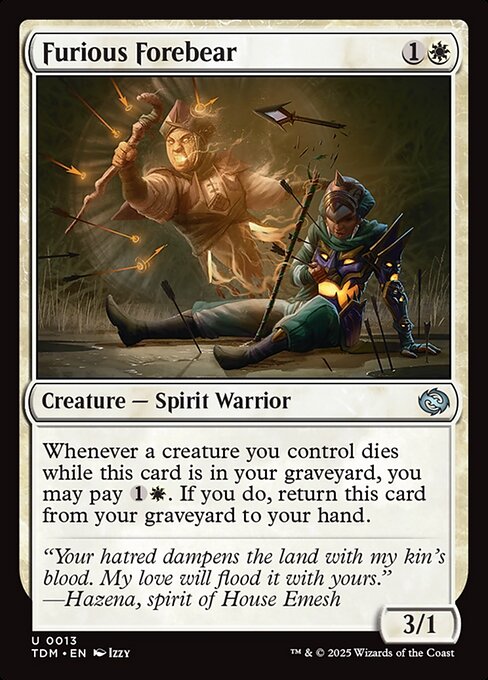 Furious Forebear – Tarkir: Dragonstorm (TDM-13) Magic: The Gathering card | LC-REM-20260804-15401872425292-a4f247b6-8212-4e78-a452-d2d3be228d8e