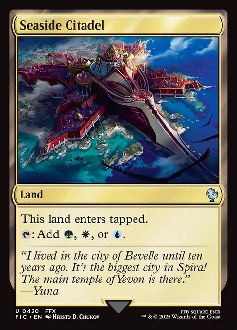 Seaside Citadel – Final Fantasy Commander (FIC-420) Magic: The Gathering card | LC-REM-20260804-15339650580812-a4fa7ef6-4a14-4820-b646-8945ff3b4786