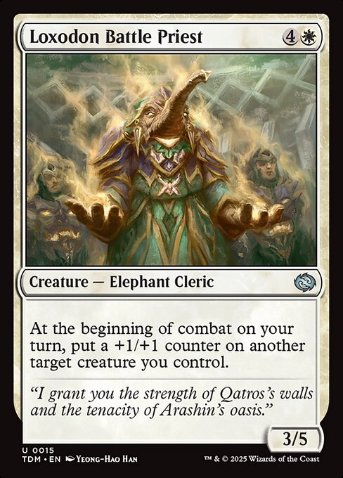 Loxodon Battle Priest – Tarkir: Dragonstorm (TDM-15) Magic: The Gathering card | LC-REM-20260804-15401862529356-a527cdb0-f54a-4b53-83a0-6b3e8cafa45e