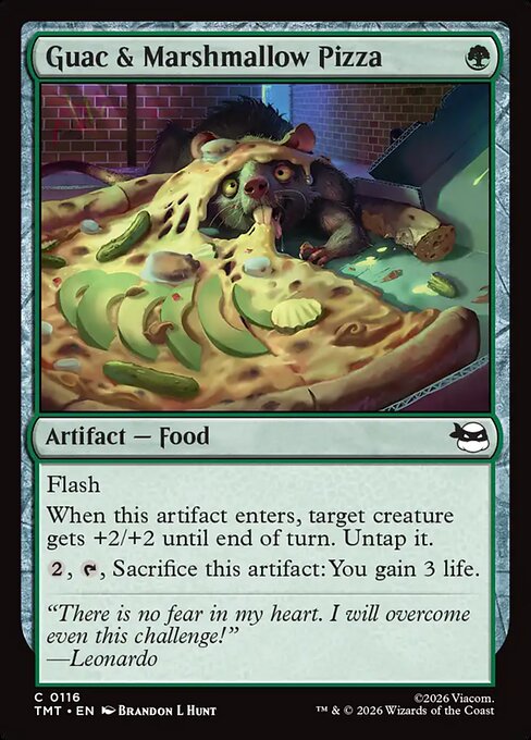 Guac & Marshmallow Pizza – Teenage Mutant Ninja Turtles (TMT-116) Magic: The Gathering card | LC-REM-20260804-15621003542860-a5405de0-16c9-4e5a-8ceb-00508e212f12