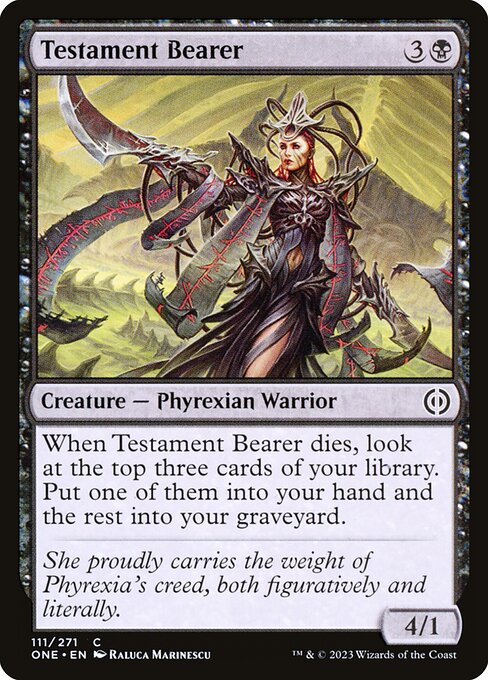 Testament Bearer – Phyrexia: All Will Be One (ONE-111) Magic: The Gathering card | LC-REM-20260804-15711439683916-a5424859-628a-4c19-acd0-0c63c21c8338