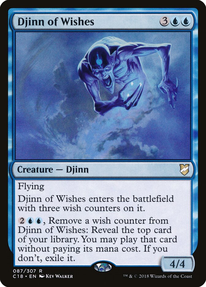 Djinn of Wishes - Commander 2018 (Rare) [C18-87]