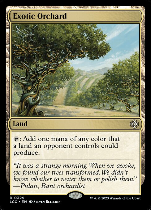 Exotic Orchard – Commander: The Lost Caverns of Ixalan (LCC-329) Magic: The Gathering card