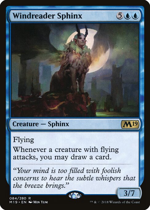 Windreader Sphinx – Core Set 2019 (M19-84) Magic: The Gathering card | LC-REM-20260804-15150827700556-a5964daa-2f9e-4a4b-a091-91e7adc3e9c3