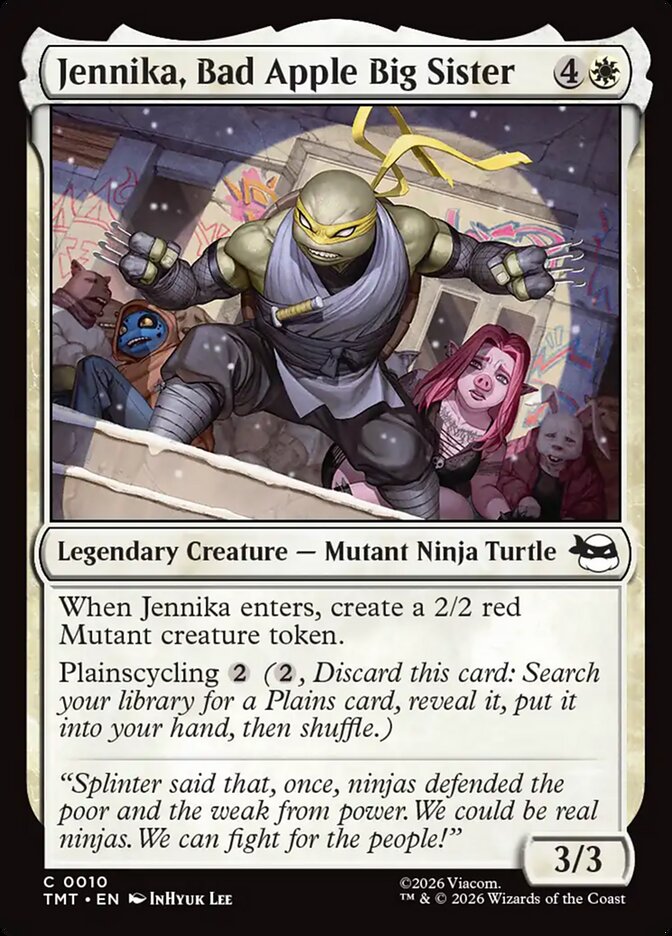Magic-kaart Jennika, Bad Apple Big Sister TMT-10 uit Teenage Mutant Ninja Turtles (Common)