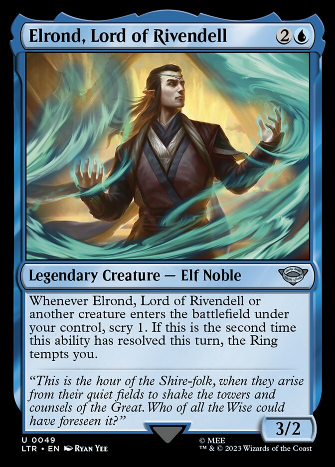 Elrond, Lord of Rivendell - The Lord of the Rings: Tales of Middle-earth (Uncommon) [LTR-49]