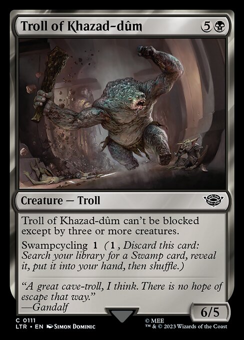 Troll of Khazad-dûm – The Lord of the Rings: Tales of Middle-earth (LTR-111) Magic: The Gathering card | LC-REM-20260804-15151330918732-a6539e26-b63b-4725-9407-caaf451de084 Immagine principale del prodotto
