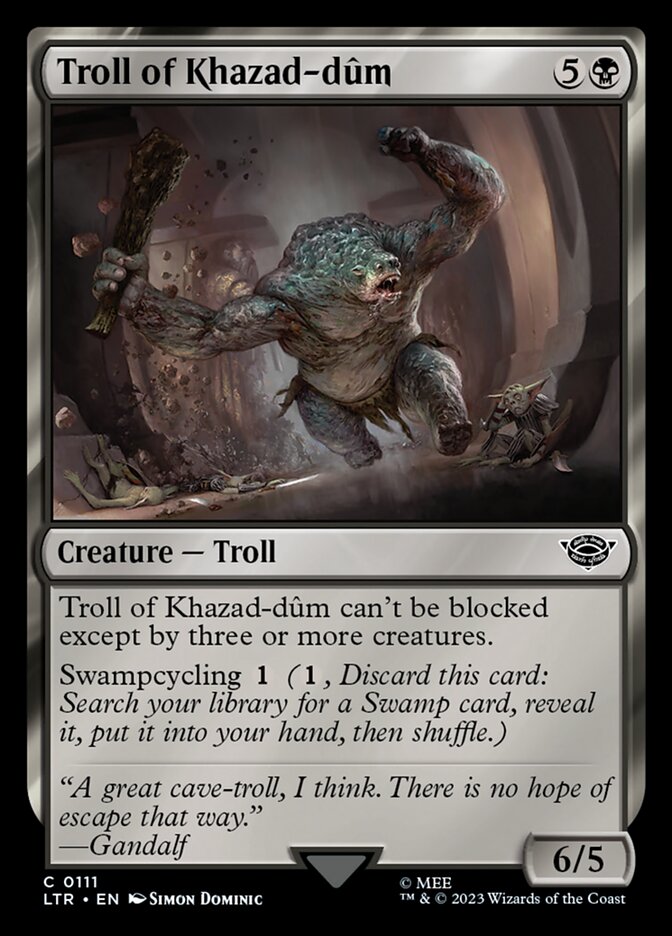 Troll of Khazad-dûm - The Lord of the Rings: Tales of Middle-earth (Common) [LTR-111] Main image