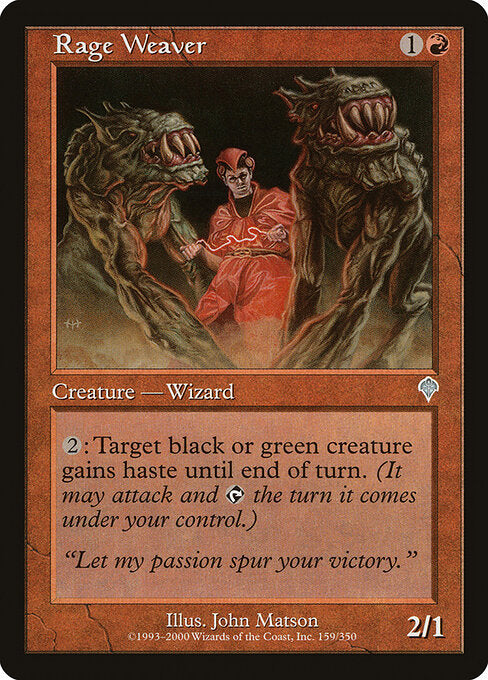 Rage Weaver – Invasion (INV-159) Magic: The Gathering card Main image