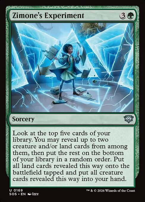 Zimone's Experiment – Secrets of Strixhaven (SOS-169) Magic: The Gathering card | LC-REM-20260804-15765060518220-a6597852-4267-4ea6-a391-f927e4833be2 Main image