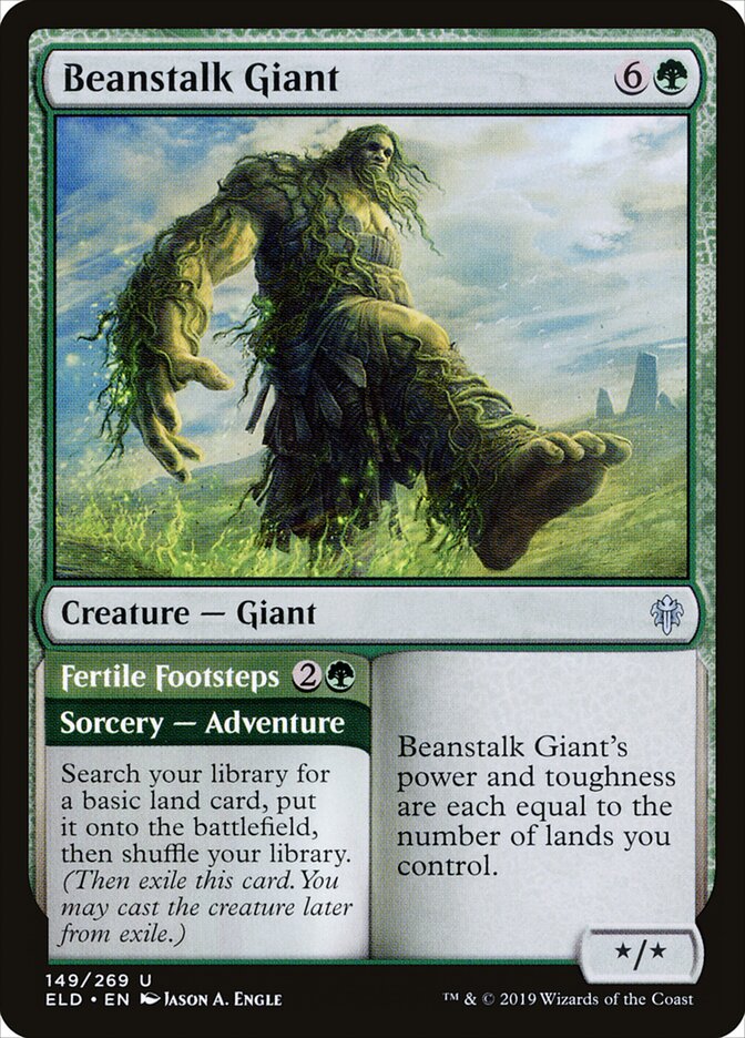 Beanstalk Giant // Fertile Footsteps - Throne of Eldraine (Uncommon) [ELD-149] Imagen principal del producto